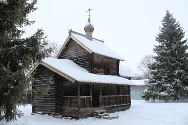 Церковь Успения (1599 г.) из д. Никулино Любытинского района