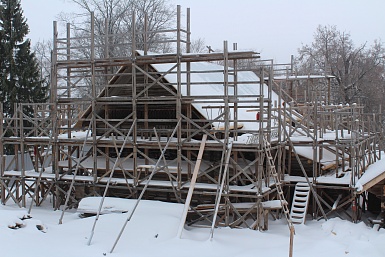 Изба белая М. Д. Екимовой, 1882 г. из д. Рышево Новгородского района